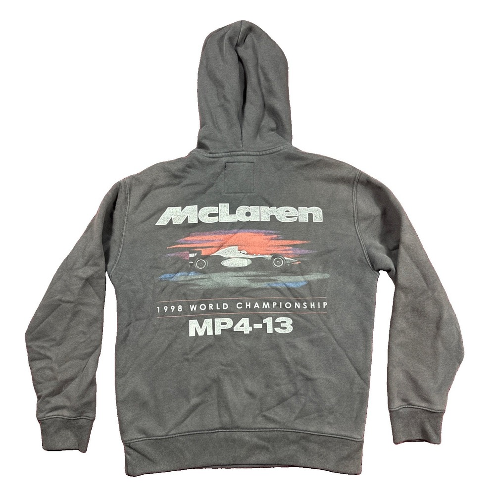 Hollister McLaren Formula 1 Team Hoodie Gray MP4-13 1998 Graphic Mens XS